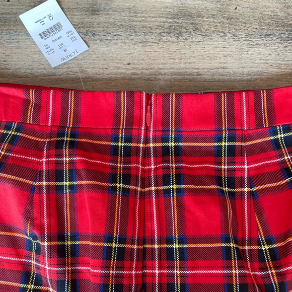 J.Crew Tartan Cotton Sateen Plaid Pencil Skirt - size 00 - Picture 4 of 9